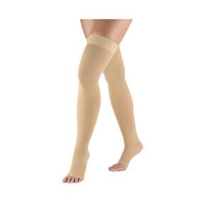 Truform 20-30 mmHg Compression Stockings for Men and Women, Thigh High Length, M